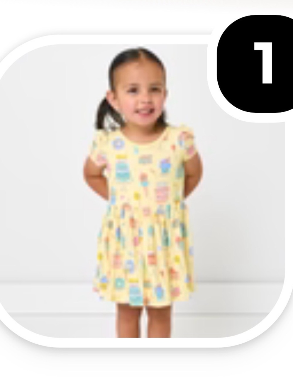 Little Sleepies birthday / cupcake skater dress 18-24 months